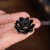 Lotus Flower Incense Burner High-Quality Reflux Stick Holder for Home - Himpall